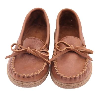 China Thermal Shoes Boots, Cheap Winter Women Brand Winter Snow Factory Loafers Sole Ankle Length Brown Color Genuine Leather NC; JIA for sale