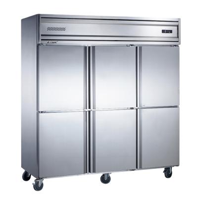 중국 best Double-temperature supplier commercial stainless steel refrigerator freezer upright deep refrigerator for sale refrigerator equipment 판매용