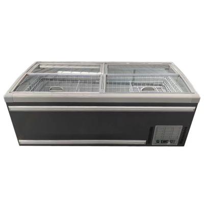 Китай 800 Supermarket Freezer Display Door Glass Island Freezer продается