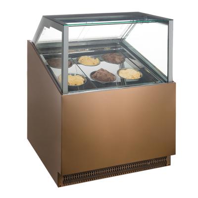 Κίνα Commercial Single-Temperature Sliding Door Ice Cream Showcase Refrigerator προς πώληση