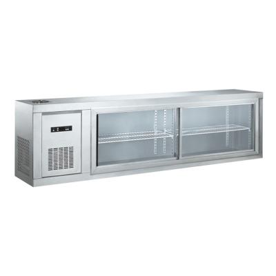 China Single-Temperature Stainless Steel Sliding Glass Door Commercial Beverage Freezer for sale