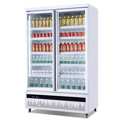 Китай Commercial Single-Temperature Beverage Glass Display Freezer 2 Doors продается