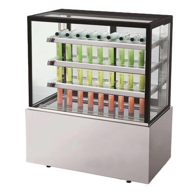 China Single-temperature 3 Layers Cake And Beverage Display Freezer Air Cooling à venda