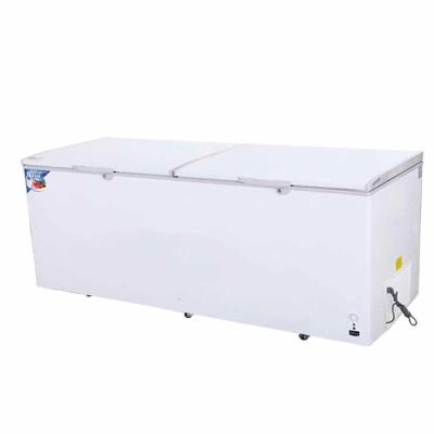 China Large Capacity Single-Temperature Double Door Food Freezer Chest Cabinet zu verkaufen