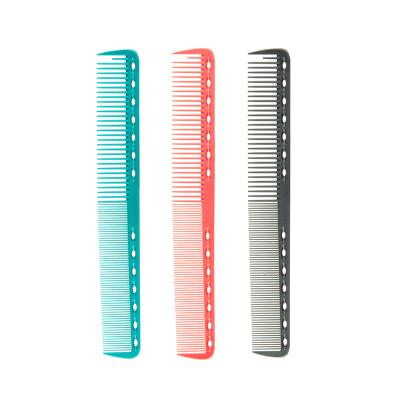 China Hot Wholesale Salon Straight Brush Styling Custom Logo Hair Comb Antistatic Cutting Salon Barber Carbon Hairdressing Comb for sale