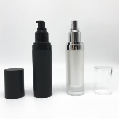 China High Quality Stylish Skin Care Cream PMMA Body Face Lotion Bottle With Pump for sale