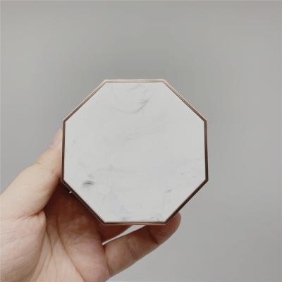 China Recyclable High Quality Custom Empty Hexagon BB Cushion Loose Powder Compact Cosmetic for sale