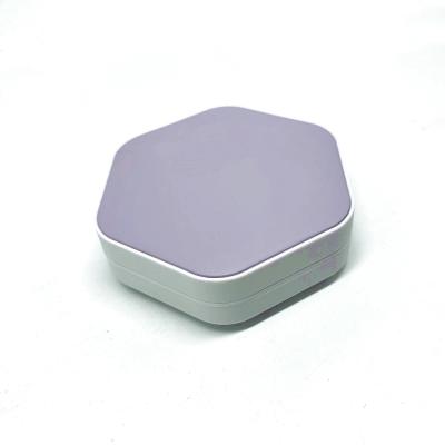 China 15g Replaceable Luxury Magnetic Loose Powder Plastic Powder Compact Case With Mirror And Blast for sale