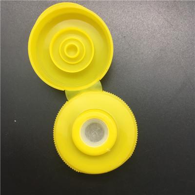 China Non Flip 38/400 Food Grade Flip Top Cap With Silicone Valve for sale