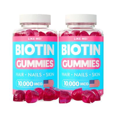 China Beauty Products Nail Enhancer Collagen Hair Growth Gummies 10 000 Mg Biotin for sale