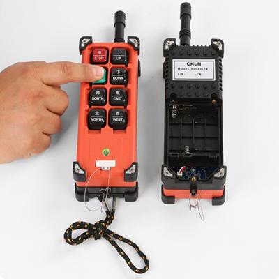 China Fiberglass Reinforced Crane Nylon Wireless Remote Control 8 Buttons Industrial Electric Elevator Hoist Channel Switch Radio Receiver for sale