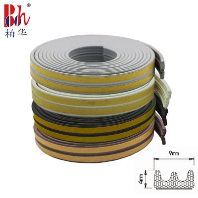 중국 OEM E 모양 EPDM 고무 씰 Epdm 고무 도어 씰 9x4mm 판매용