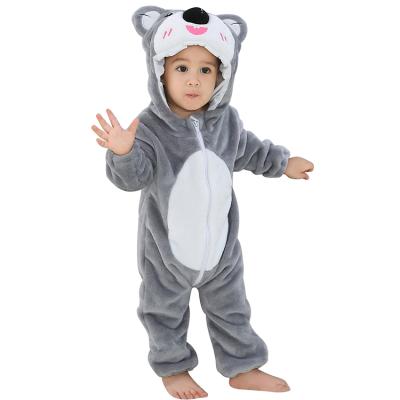 China Breathable Eco-friendly Flannel Infant Baby Clothes Newborn Baby Animal Baby Clothing Romper for sale