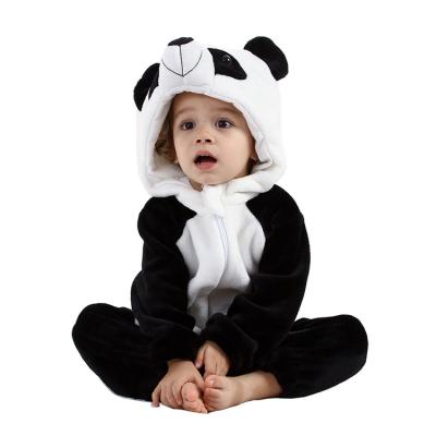 China Breathable Panda Rabbit Flannel Costume Baby Clothes Kids Eco-Friendly Winter Rompers Animal Jumpsuit for sale