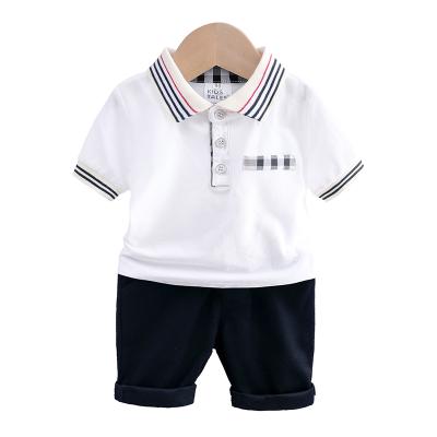 China 2021 New Fashion Children Summer Anti-Static Sport Clothes Sets Boys Sleeve Shirt And Short Pants Equipment for sale