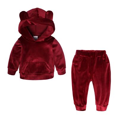 China Breathable Hoodie Boys Clothing Sets Kids Sweater Wholesales Kids Suit Breathable Eco-friendly Girls Suit For Winter for sale