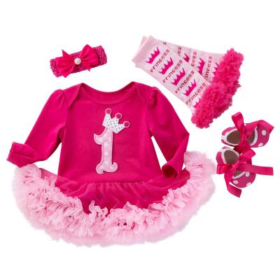 China 2021 New Style New Style Tutu 100% Cotton Beautiful Girl Wholesale Boutique Knitted Baby Clothes Clothes For Summer for sale