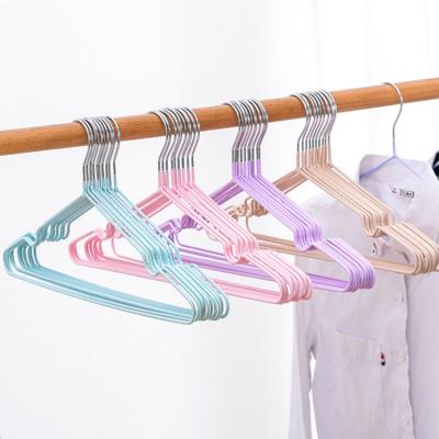 China With Notches Cheap Metal Wire Hanger For Laundry Shop Shirt Iron Hangers for sale