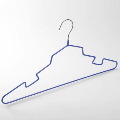 China With Notches Cheap Bulk Laundry Wire Iron Hanger Wire Hanger With Notches for sale