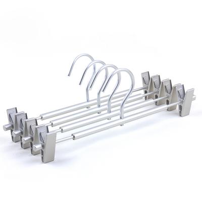 China With high quality aluminum clips pants hangers for pants hanger for sale