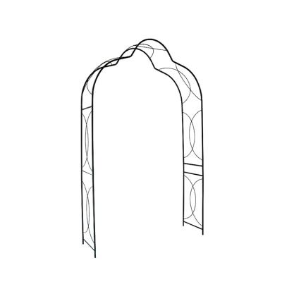 China Rot Render Classic Design Metal Garden Arch For Decoration Heavy Duty Wrought Iron Pergola for sale