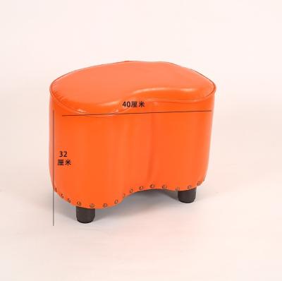 China (Others)Adjustable Custom Curvilinear Leather Stools For Home Use Step Stool For Adults for sale