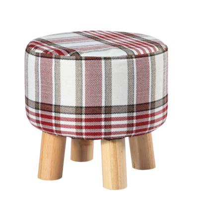 China Custom Made Wooden Stool Modern Quadruped European Style Household Log Stool (The Other) Adjustable for sale