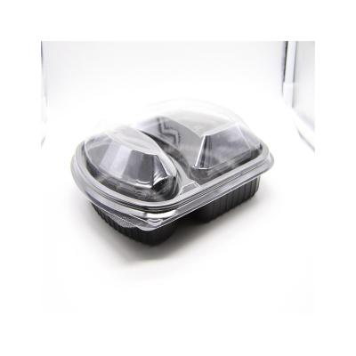 China 2022 NEW Wholesale Constant Temperature Boat Oval Shape Disposable Sashimi Square Plastic Disposable Sushi Tray for sale