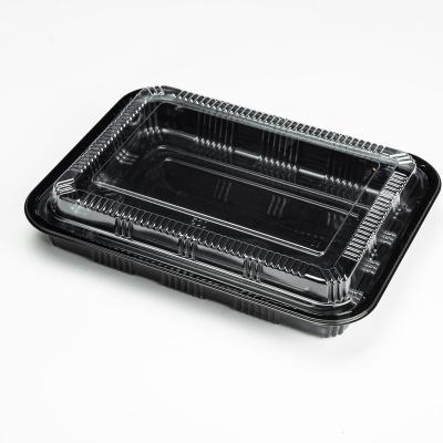 China New Chinese Supplier HYX-530 Fashion Disposable Airtight Black Airtight Disposable Plastic Bowl for sale