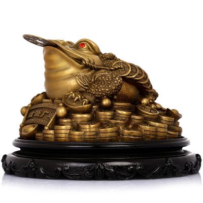 China Brass Statue 5 Antique Toads China Dropship Feng Shui Item Frog Money Chinese Toad Toad Statue for sale