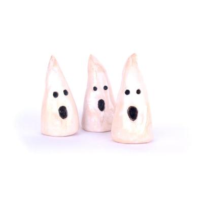 China Africa Ceramic Ghosts Set Mini Ghost Or Ghosts Halloween Decor for sale