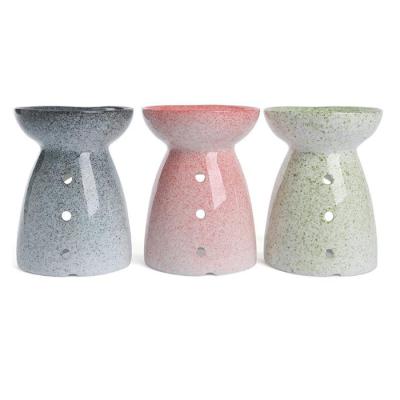 China Japanese Home Decoration Essential Aromatherapy Wax Incense Oil Burner Ceramic Tea Light Holder for sale