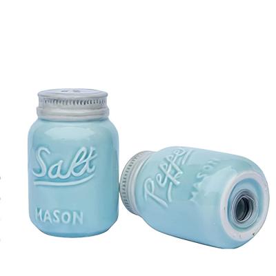 China Mason Jar Adorable Decorative Vintage Mason Jar Salt and Pepper Shakers for sale