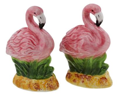 China Viable Ceramic Salt and Pepper Shaker Collectors Kitchen Decor - bird pink for sale