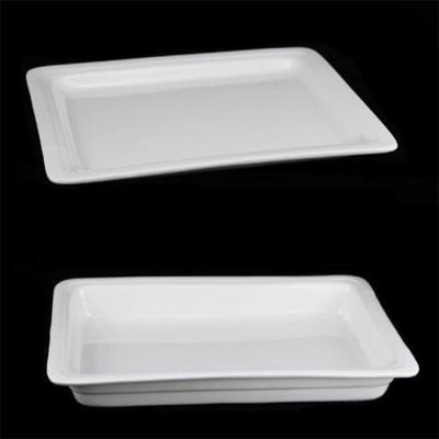 China OEM Factory Home Deoration Large Size Porcelain Rectangular Trays for sale