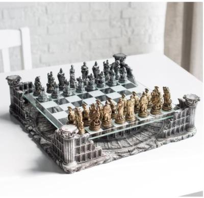 China Chess Playing.and Controller Storage Polyresin/Resin 16.25