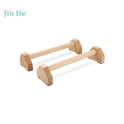 China 2021 New Universal Push Up Bar Wooden Hand Rack Push Ups Stretch Rack For Home Gym Fitness for sale