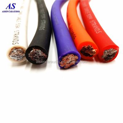 China Car copper wire ofc 0gauge car power cable/underground/battery audio cable for sale