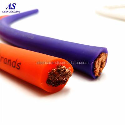 China 100% Pure Copper Car Power Cable / Underground 0 Gauge Ground Wires / For Car Audio for sale