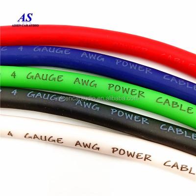 China Car audio/amplifier/speaker. A.W.G. power cable ofc 4 gauge wire car audio system 4 GA amplifier wire ture 4 for sale