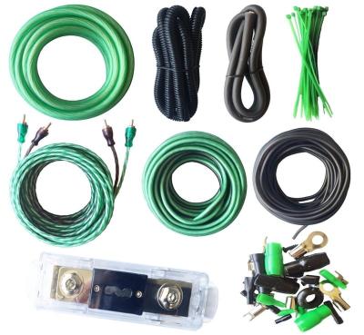 China Hot Selling Speaker 0 Gauge Amplifier Power Kits For Amp Install Wire 1/0 GA Complete Cables 4500W for sale