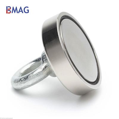 China Industrial Magnet Holding Pull Force 500Lbs Neodymium Magnet Fishing With Eye Bolt for sale