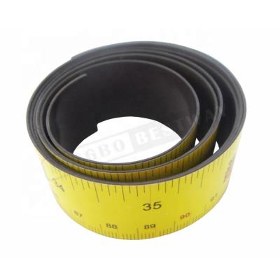 China Industrial Magnet Customized Soft Flexible Logo Pvc Magnetic Flexible Ruler for sale