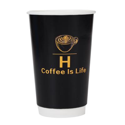 China Factory Biodegradable Hot Sale Coffee Cups Eco-Friendly Paper Takeaway High Quality Paper Cup for Hot Drinks Suitable for Shops, Cafes for sale