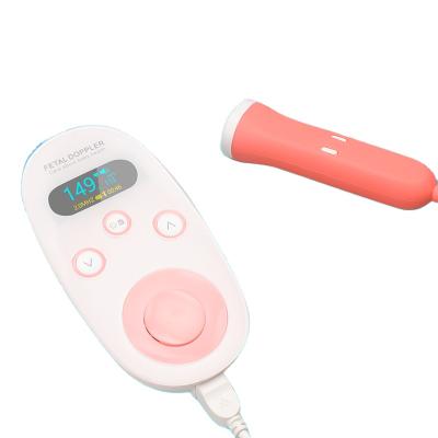 China Plastic Smart Portable Digital Pregnant Ultrasound Fetal Heart Rate Detector For Home Use for sale