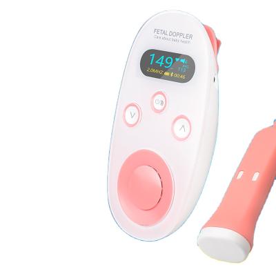 China Baby Ultrasound Smart Portable Heart Beat Plastic Fetal Monitor Fetal Doppler Heartbeat Detector for sale