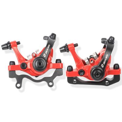 China Bilateral brake; ZOOM Aluminum Alloy MTB Rotor Disc Brake Caliper Ultralight Bilateral Mechanical 160mm Bicycle For Adapter A 74.2mm B 51mm for sale