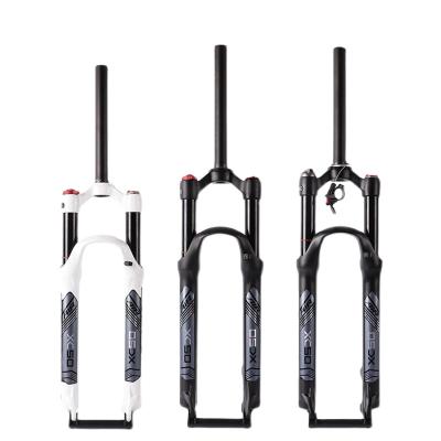 China BMX BLOOKE XC50 26 27.5 Black White MTB Bicycle Fork Thread Control Aluminum Alloy Air Pressure Mountain Bike Fork for sale