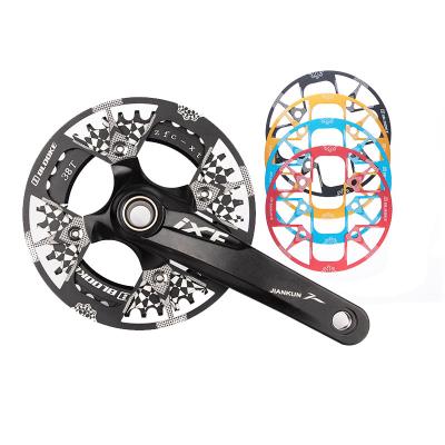 China High Strength / BLOOKE Process Anode Bicycle Crank Set Chain Ring Sprocket Crank Set Guard BCD 104MM 30-42T Bicycle Chain for sale