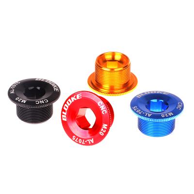 China BMX Wholesale AL-7075 Aluminum Alloy Material Bicycle Crank Set 4 Color Cover Crank Screw for sale